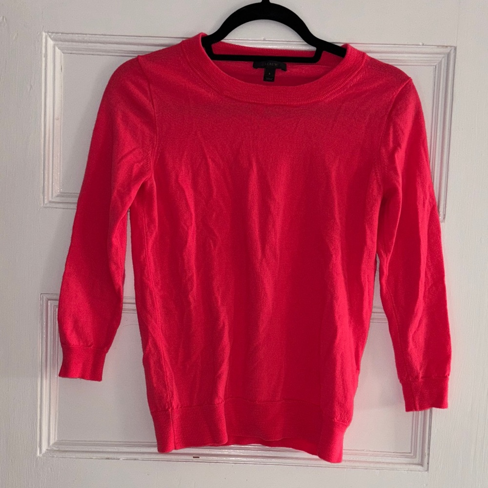 Elegant Pink Tippi Crew Neck Sweater